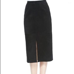 Alexa Chung for AG "The Ortiz" skirt in suede.
